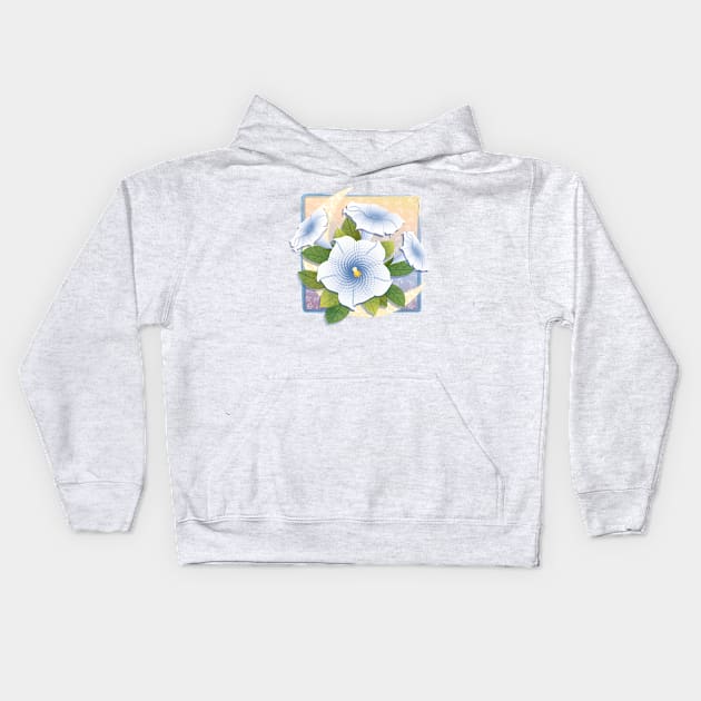 Moonflower Kids Hoodie by Pamelandia